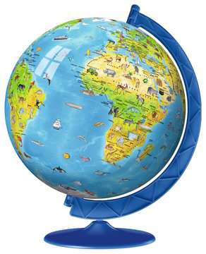 180 Pieces for sale online Ravensburger Children's Globe 3D Puzzle with Stand 