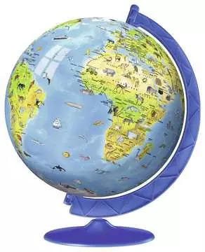 Children s World Map 3D Puzzle, 180pc 3D Puzzle®;Puslespillballer - bilde 3 - Ravensburger
