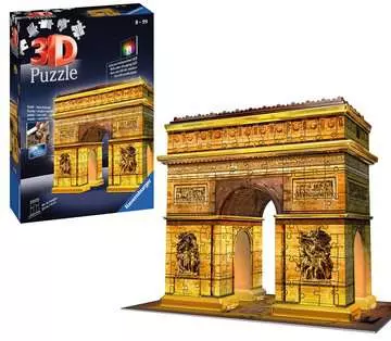Puzzle 3D Arc de Triomphe illuminé Puzzle 3D;Puzzles 3D Objets iconiques - Image 3 - Ravensburger