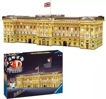 Buckinghamský palác (Noční edice) 216 dílků 3D Puzzle;3D Puzzle Budovy - obrázek 3 - Ravensburger
