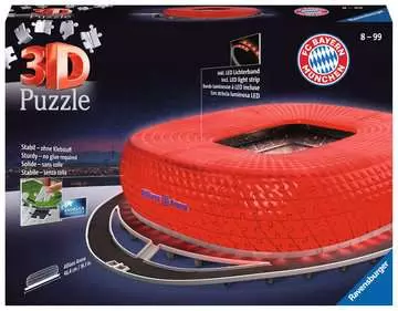 Puzzle 3D Stade Allianz Arena illuminé Puzzle 3D;Puzzles 3D Objets iconiques - Image 1 - Ravensburger