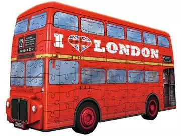 3D London Bus, 216pc 3D Puzzle®;Shaped 3D Puzzle® - image 2 - Ravensburger