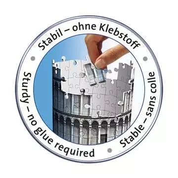 Leaning Tower of Pisa 3D Puzzle, 216pc 3D Puzzle®;Bygninger - Billede 5 - Ravensburger
