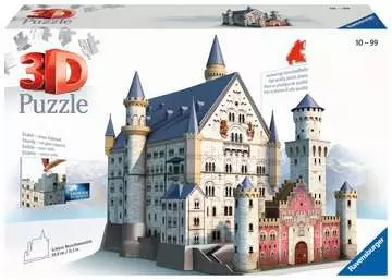 Zámek Neuschwanstein, 216 dílků 3D Puzzle;3D Puzzle Budovy - obrázek 1 - Ravensburger