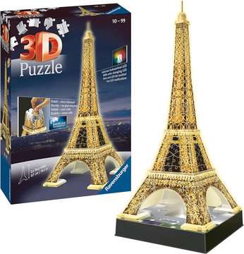 Eiffel Tower by Night | 3D Puzzle Buildings | 3D Puzzles | Products | Eiffel Tower by