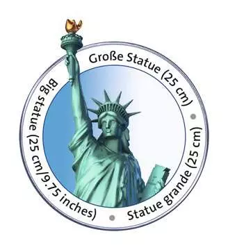 Puzzle 3D Statue de la Liberté Puzzle 3D;Puzzles 3D Objets iconiques - Image 3 - Ravensburger