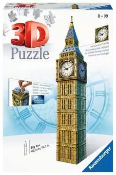 Big Ben 3D Puzzle, with Clock, 216pc 3D Puzzle®;Night Edition - bilde 1 - Ravensburger
