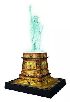Statue of Liberty Light Up 3D Puzzle, 216pc 3D Puzzle®;Night Edition - bilde 2 - Ravensburger