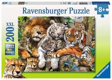 12721 Kinderpuzzle Schmusende Raubkatzen von Ravensburger 1