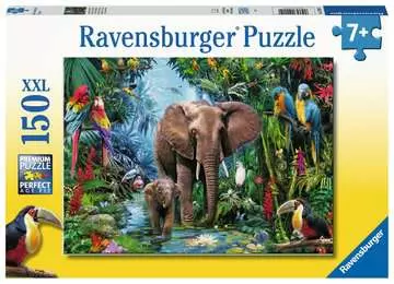 12901 Kinderpuzzle Dschungelelefanten von Ravensburger 1