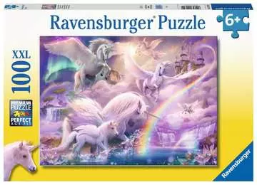 Ravensburger Pegasus Unicorns XXL 100 piece Jigsaw Puzzle Jigsaw Puzzles;Children s Puzzles - image 1 - Ravensburger
