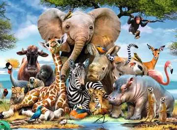 Puzzle dla dzieci 2D: Afrykańskie zwierzaki 300 elementów Puzzle;Puzzle dla dzieci - Zdjęcie 2 - Ravensburger