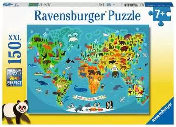 Dieren wereldkaart Puzzels;Puzzels voor kinderen - image 1 - Ravensburger