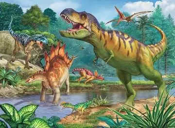 13695 Kinderpuzzle Welt der Dinosaurier von Ravensburger 2
