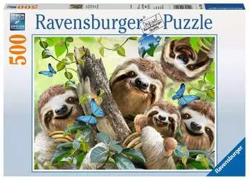 Puzzle, Selfie Tra Bradipi, Puzzle 500 Pezzi Puzzle;Puzzle da Adulti - immagine 1 - Ravensburger