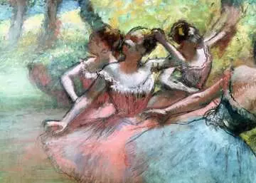 Degas: Four ballerinas on the stage, Puzzle per Adulti, Collezione Arte, 1000 Pezzi Puzzle;Puzzle da Adulti - immagine 3 - Ravensburger