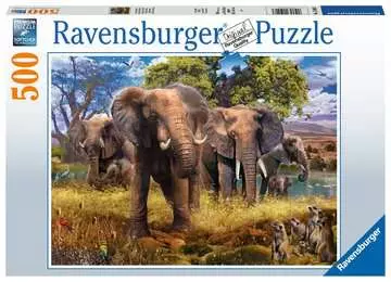 15040 Erwachsenenpuzzle Elefantenfamilie von Ravensburger 1