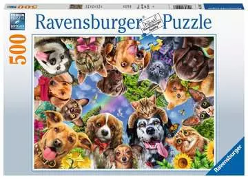 Animal Selfies, 500pc Puslespill;Voksenpuslespill - bilde 1 - Ravensburger