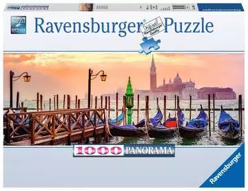 Puzzle 1000 p - Gondoles à Venise (Panorama) Puzzle;Puzzle adulte - Image 1 - Ravensburger