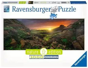 Puzzle Panoramiczne 1000 elementów: Słońce nad Islandią Puzzle;Puzzle dla dorosłych - Zdjęcie 1 - Ravensburger