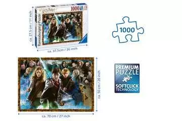 Harry Potter, Puzzle 1000 Pezzi, Puzzle Harry Potter, Puzzle per Adulti Puzzle;Puzzle da Adulti - immagine 3 - Ravensburger