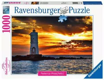 Puzzle 1000 Pezzi, Faro di Mangiabarche Isola di Sant’Antioco, Collezione Paesaggi, Puzzle per Adulti Puzzle;Puzzle da Adulti - immagine 1 - Ravensburger