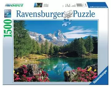 GÓRSKIE JEZIORO W MATERHORN 1500EL Puzzle;Puzzle dla dorosłych - Zdjęcie 1 - Ravensburger