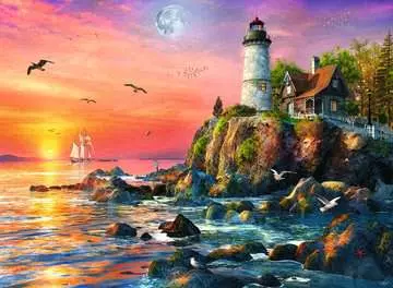 Lighthouse at Sunset Jigsaw Puzzles;Adult Puzzles - image 2 - Ravensburger