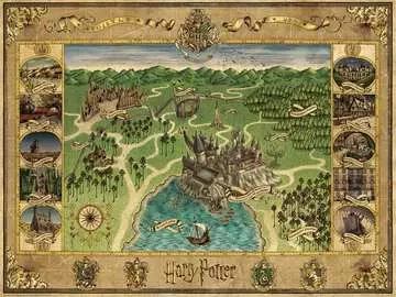 16599 Erwachsenenpuzzle Hogwarts Karte von Ravensburger 2