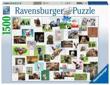 Funny Animals Collage     1500p Puslespill;Voksenpuslespill - bilde 1 - Ravensburger