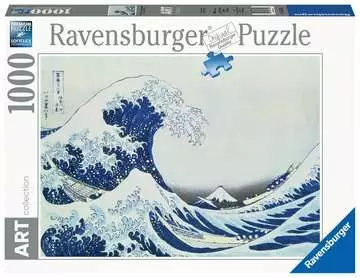 The great wave of kanagawa, Puzzle per Adulti, Collezione Arte, 1000 Pezzi Puzzle;Puzzle da Adulti - immagine 1 - Ravensburger