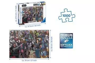 Puzzle 1000 p - Baby Yoda / Star Wars Mandalorian (Challenge Puzzle) Puzzle;Puzzle adulte - Image 3 - Ravensburger