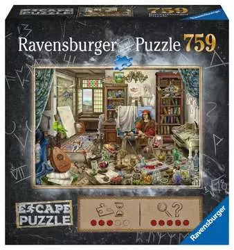 Escape the Puzzle, El Estudio del Pintor, 759 Piezas, Edad Recomendada 12+ Puzzles;Puzzle Adultos - imagen 1 - Ravensburger