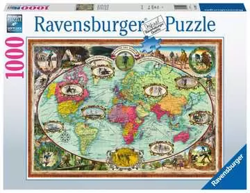 16995 Erwachsenenpuzzle Mit Fahrrad um die Welt von Ravensburger 1