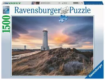 17106 Erwachsenenpuzzle Magische Stimmung über dem Leuchtturm von Akranes, Island von Ravensburger 1