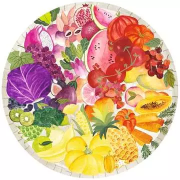 Round puzzle Circle of colors Fruits and Vegetables Puzzels;Puzzels voor volwassenen - image 2 - Ravensburger