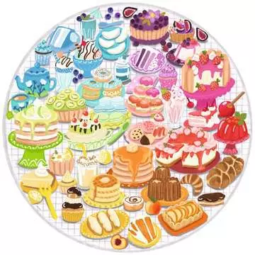 Round puzzle Circle of colors Desserts pastries Puzzels;Puzzels voor volwassenen - image 2 - Ravensburger