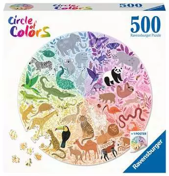 Round puzzle Circle of colors Animals Puzzels;Puzzels voor volwassenen - image 1 - Ravensburger