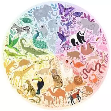 Round puzzle Circle of colors Animals Puzzels;Puzzels voor volwassenen - image 2 - Ravensburger