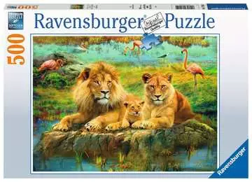 17205 4　ライオン・ファミリー 500ピース パズル;大人向けパズル - 画像 1 - Ravensburger