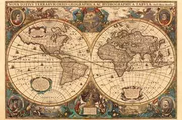 Antieke wereldkaart / Mappemonde antique d Henricus Hondius Puzzels;Puzzels voor volwassenen - image 2 - Ravensburger