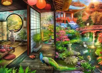 Kyoto Japanese Garden Teahouse Jigsaw Puzzles;Adult Puzzles - image 2 - Ravensburger