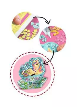 18238 Bastelsets BeCreative Mosaic Unicorn von Ravensburger 6