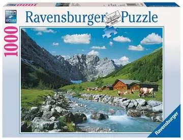 Puzzle 2D 1000 elementów: Karwendelgebirge, Austria Puzzle;Puzzle dla dorosłych - Zdjęcie 1 - Ravensburger