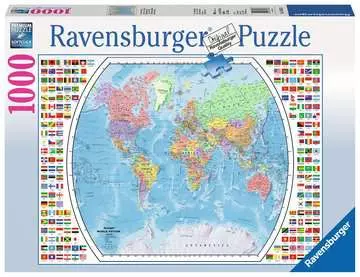 Political World Map Puslespill;Voksenpuslespill - bilde 1 - Ravensburger