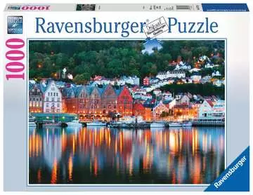 Bergen, Norsko 1000 dílků 2D Puzzle;Puzzle pro dospělé - obrázek 1 - Ravensburger