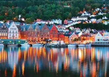 Bergen, Norwegen         1000p Puslespil;Puslespil for voksne - Billede 2 - Ravensburger