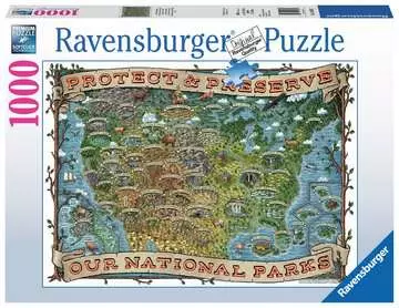 CHROŃ I ZACHOWAJ USA - PARKI NARODOWE 1000EL Puzzle;Puzzle dla dorosłych - Zdjęcie 1 - Ravensburger