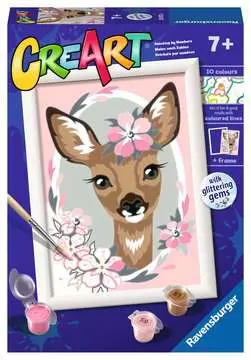 CreArt, Bambi, Dipingere con i Numeri per Bambini, Età Raccomandata 7+ Creatività;CreArt - immagine 1 - Ravensburger