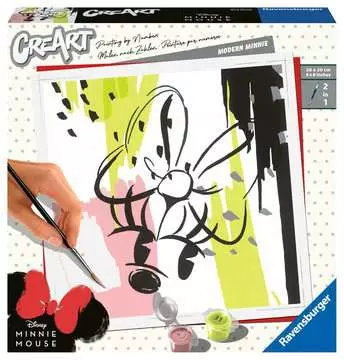 CreArt - 20x20 cm - Modern Minnie Loisirs créatifs;Peinture - Numéro d art - Image 1 - Ravensburger